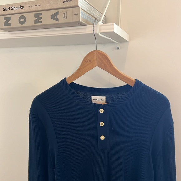 Frank and Oak Waffle Crewneck - Picture 4 of 5